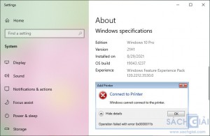 Hướng dẫn sửa lỗi '0x0000011b' không thể kết nối máy in trong mạng LAN Windows 10