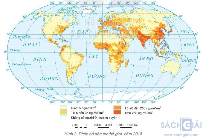 ban do phan bo dan cư the gioi