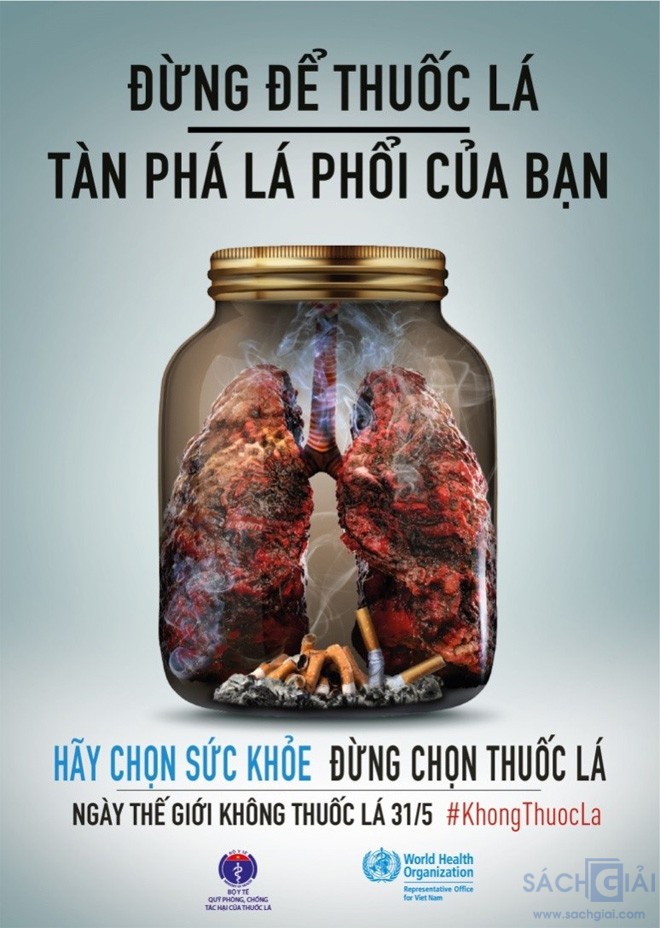 áp phích tuyên truyền không hút thuốc lá